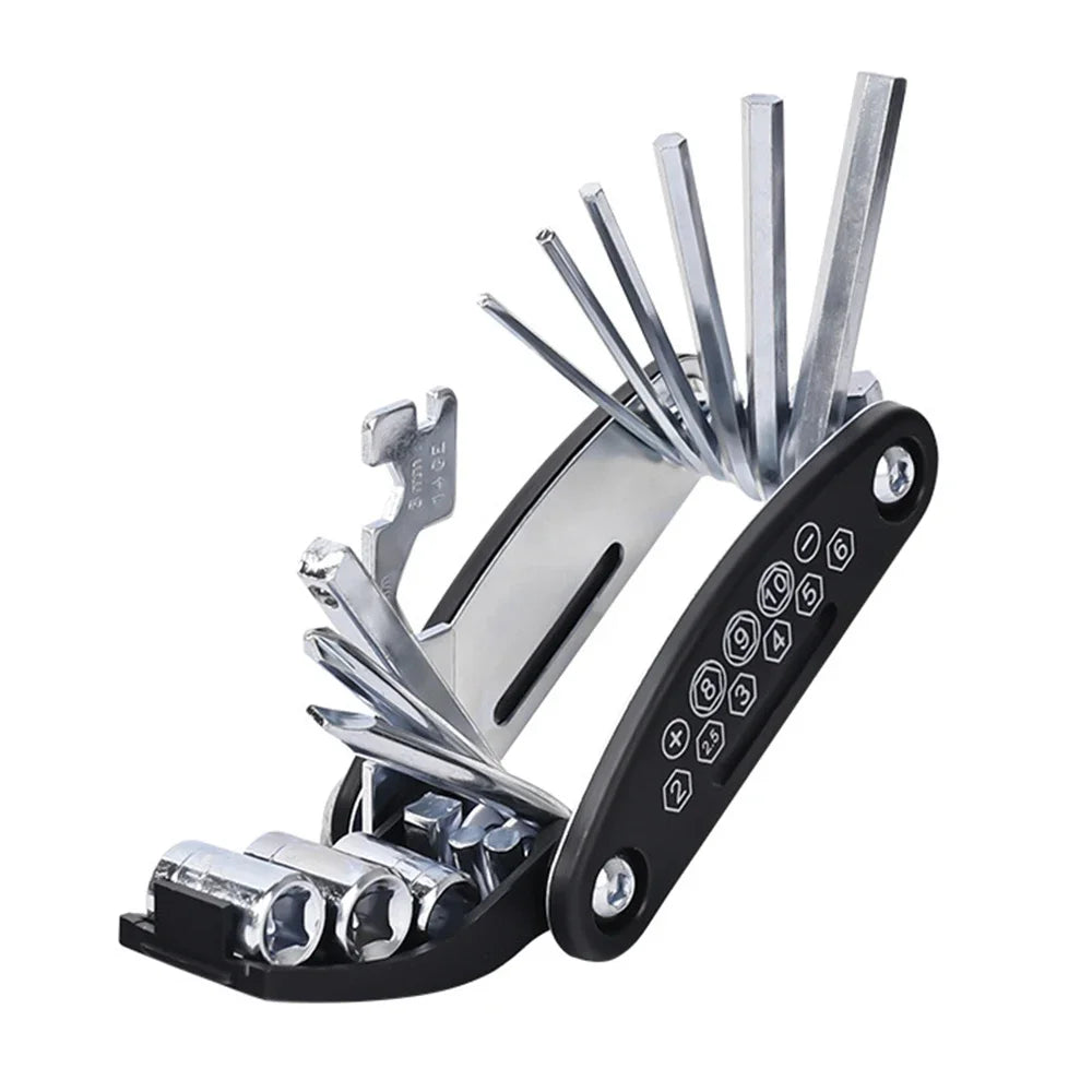 Kit de Herramientas para Bicicleta | Multiherramienta Portátil de Reparación con Parches